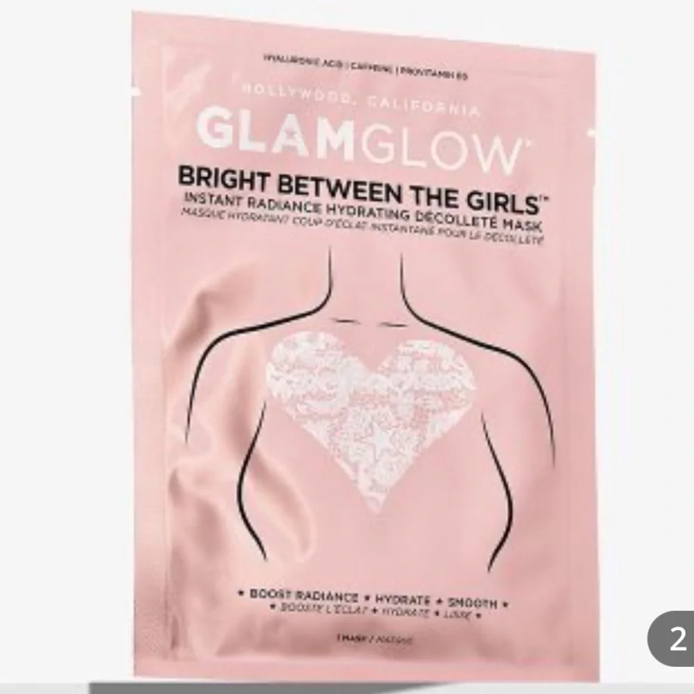GLAMGLOW Bright Between The Girls Radiance Hydrating Décolleté Mask 3